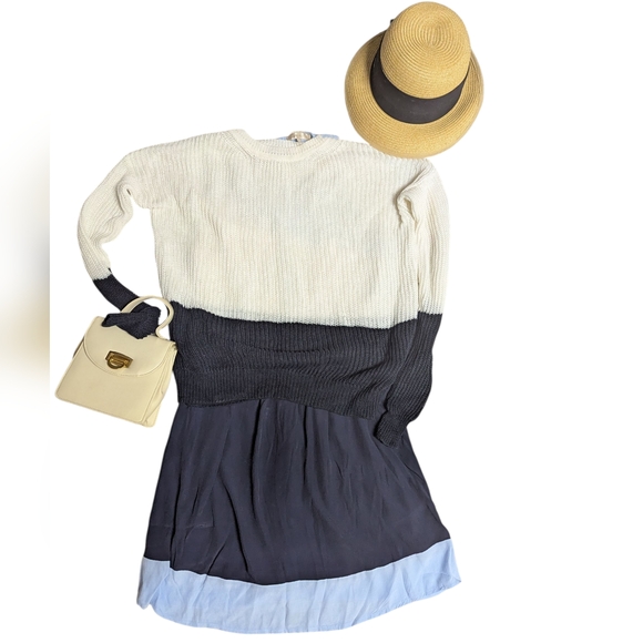 Vince color block knit crew neck sweater - Picture 2 of 9